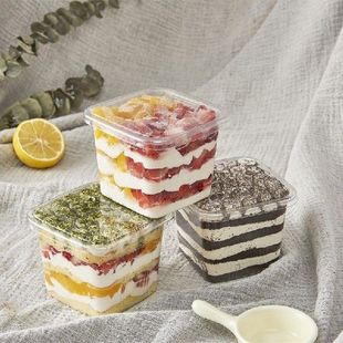 50PCS Dessert Cups Pudding Jelly Ice Cream Plastic Cups