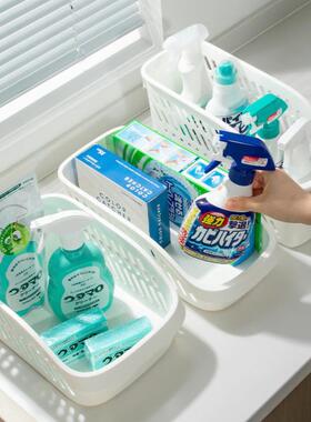 1pcs Tabletop Cabinet Belt Wheel Storage Basket Household