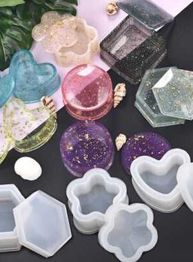 Resin Silicone Mold Storage Box Mold For Jewelry Making Hear