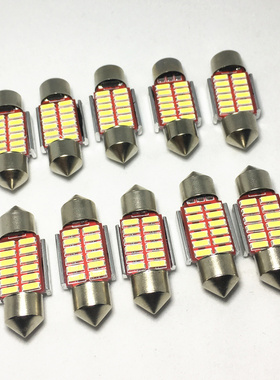 10PCS Car Festoon 31mm 36mm 39mm 42mm LED Bulb C5W Super Bri