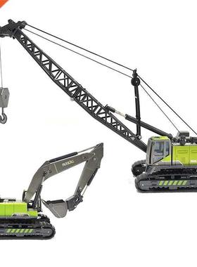 Diecast Truck Tractor Car Toy for Boy Excavator Crane Kid Gi