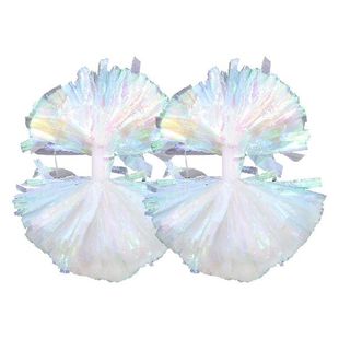 Dancing Practical Colorful Cheer Poms Fine 2pcs Lightweight