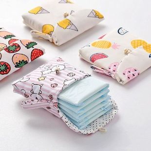 Cartoon Sanitary Napkin Storage Bag Sanitary Pad Pouch