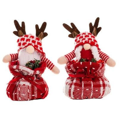 Christmas Elf Decoration Cute Antlers Gift Bag for Doll