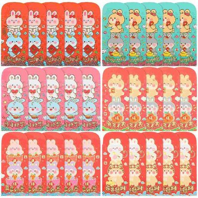 Red Envelopes Year Money Packet Rabbit Festival Envelope