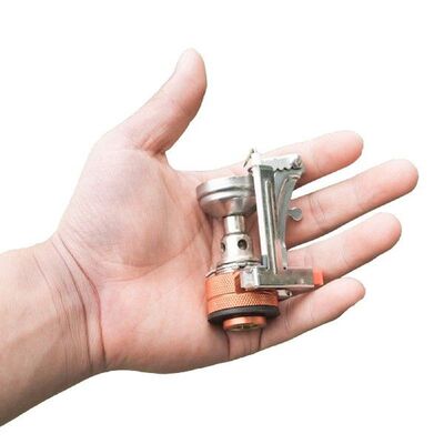 Camp Stove Backpacking Windproof Ultralight Canister Small
