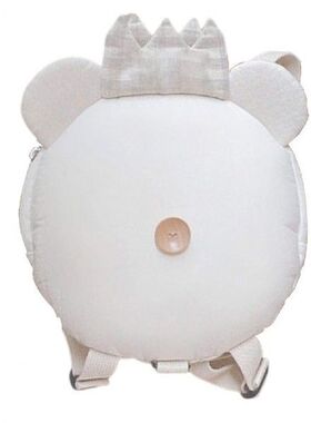 Double Shoulder Bag Cartoon White Adjustable Crown Cute