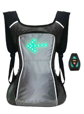 LED Turn Signal Bike Pack Guiding Light Reflective Backpack