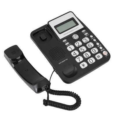 Desktop Phone Fixed Landline Phone Wire Telephone for Home O