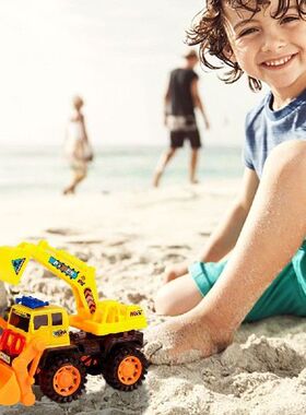 Simulation Engineering Vehicle Excavator Toy Car Model