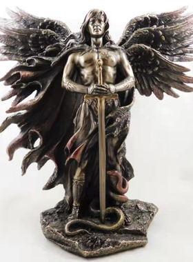 Sword and Snake Home Decor Six Winged Angel Big Wing Resin S