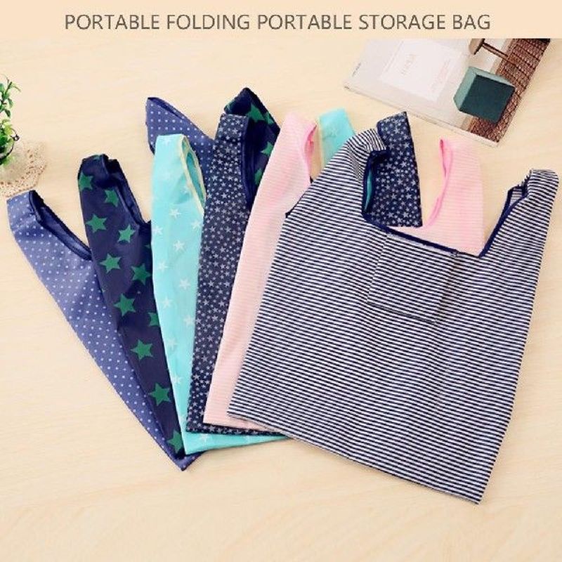 Printing Foldable Shopping Bag Large Eco Reusable Portable