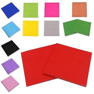 1 Pack Solid Color Printed Paper Napkin (Black)
