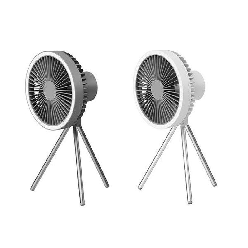 Portable Camping Tripod Fan with Light 3-Speed Adjustable