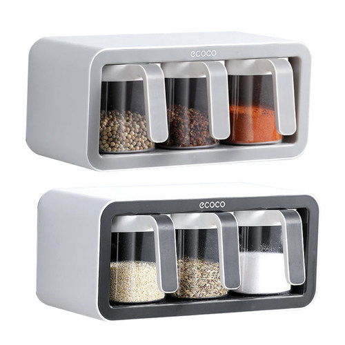 High Quality Wall Mount Spice Rack Organizer Sugar Bowl
