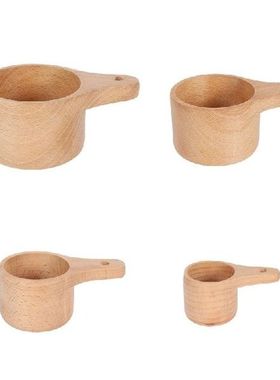 896A Wood Measuring Cup Measuring Spoon Kitchen Measure