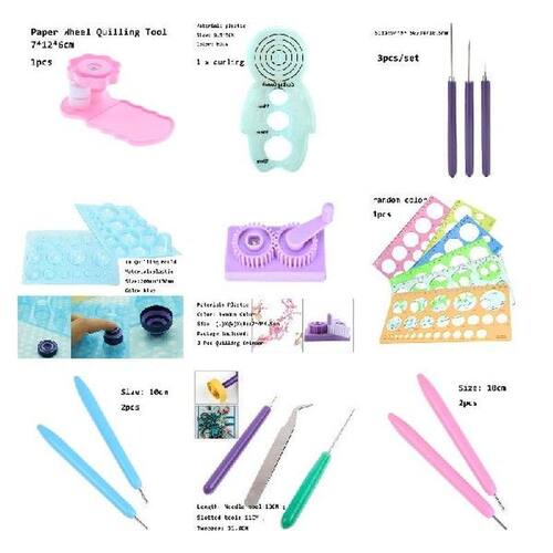 Random Color 2022 Paper Crafts DIY Quilling Rolling Tools