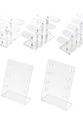 Acrylic Eyeglasses Frame Stand/ Clear Multi Tiers Storage