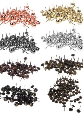 100pcs Antique Brass Upholstery Nails Furniture Tacks