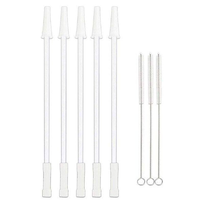 gallon water bottle reusable straw kit clear plastic