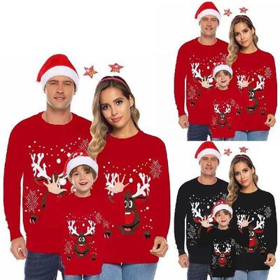 Christmas Family Sweatshirts Parent-child Outfit Christmas