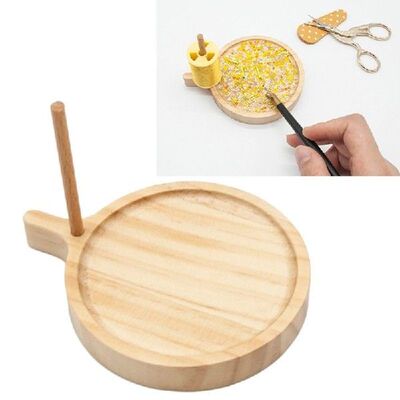 Wooden Bead Loom Kit Round Weaving Beading Beads DIY