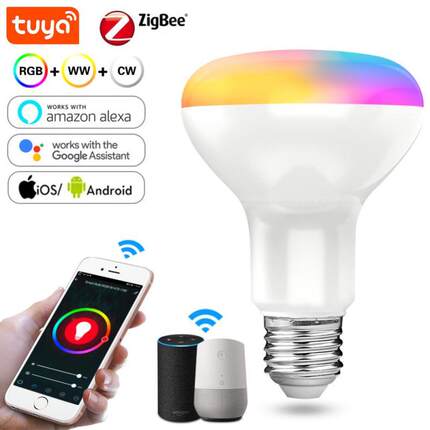 Zigbee Smart LED Bulb BR30 Smart Led Light E27 Tuya Smart
