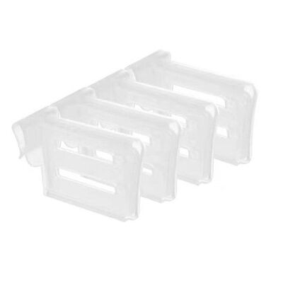 4Pcs Refrigerator Classified Storage Transparent Partition B