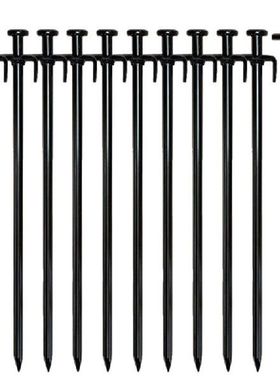 10Pcs Pack Multiuse Heavy Duty Steel Tent Stakes Tarp Pegs