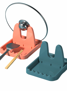 Foldable Pot Lid Rack Plastic Spoon Holder Stand Kitchen Org