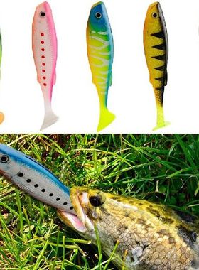 3 Buah Umpan Lembut Buatan 100Mm 11.5G Umpan Pancing Perahu