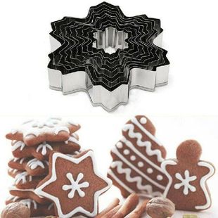 9Pcs Snowflake Biscuit Cookies Cutter Mould Cake Fondant