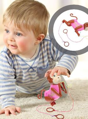 Cartoon Plaything Plastic Plaything Pulling Rope Monkey Clim