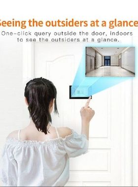 4.3 Inci Layar Warna LCD Bel Pintu Elektronik Penampil IR