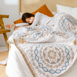 Gauze Towel Blanket Pure Cotton Single Summer Thin 100%