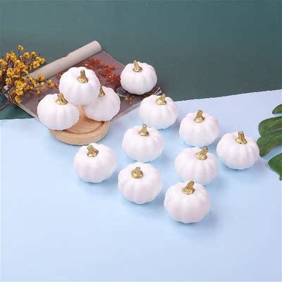 12Pcs Halloween Pumpkin Decorations Pumpkin Shaped