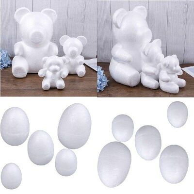 1/10pcs 2020 Modelling Polystyrene Styrofoam Foam bear egg