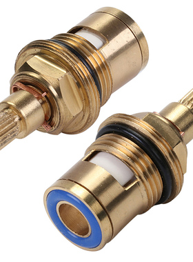 2 Pcs Replacement Tap Valves Ceramic Disc Gland Brass 20