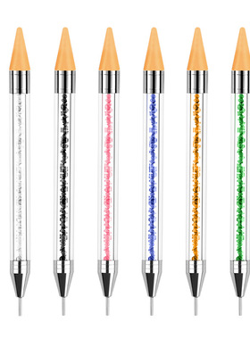 DIY Acrylic Nail Dotting Pen Rhinestones Studs Picking Tool