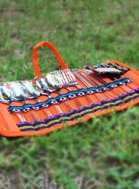 Tas Penyimpanan Peralatan Makan Travel Berkemah Tas Alat