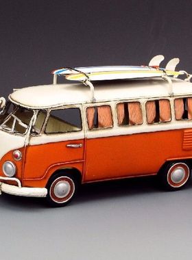Antique Classical Cars Model Handmade Retro Buses for