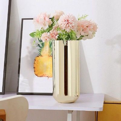 Flower Vase Flower Holder Mirror Polished Ornamental