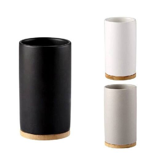 400Ml Ceramic Toothbrush Tumbler, Bathroom Toothbrush Cup