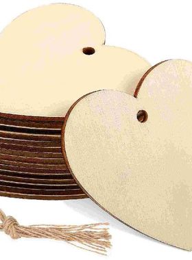 Heart Wooden Wood Hearts Unfinished Ornaments Cutouts
