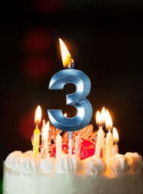 Birthday Candles Cake Numeral Candles Happy Birthday Cake