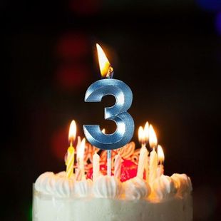 Birthday Candles Cake Numeral Candles Happy Birthday Cake