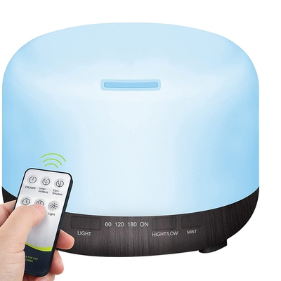 500Ml Aromatherapy Essential Oil Diffuser, Ultrasonic Remote