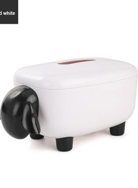 Tissue Box Storage Sheep Shape Plastic Home Living Room