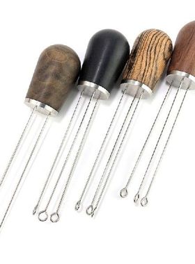 1 Buah Pegangan Kayu Padat Jarum Tamper Kopi 58MM 51Mm Alat