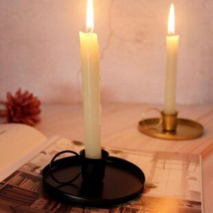 Metal Creative Retro Candlestick Taper Candle Holder With